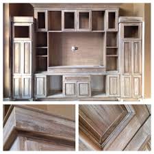Diy Restoration Hardware Look Using Minwax Weathered Oak Stain On A Pine Built In And Glazing It With Sherwin Willi Staining Wood Furniture Makeover Home Diy