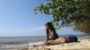 German Tourist Fucking an African Hottie at the Beach - Pornhub.com