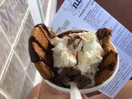 Kill devil's uses a special machine designed specifically for producing frozen custard. Cookie Monster Sundae Picture Of Kill Devil S Frozen Custard Beach Fries Kill Devil Hills Tripadvisor