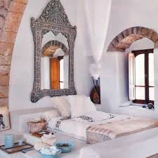 I see how the vintage brass lamp, the shape of the fireplace, the vintage persian rug on the ottoman and the wrought. Moroccan Bedroom 16 Decorating Ideas Bedroomdecorideas Home Bedroom Moroccan Bedroom Bedroom Design