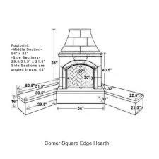 Construct a decorative outdoor fireplace with our selection of kits and enjoy a warm fire on a cool summer night. Image Result For Corner Fireplace Dimensions Fireplace Dimensions Backyard Fireplace Hearth