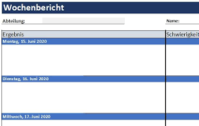 Scopri ricette, idee per la casa, consigli di stile e altre idee da provare. Wochenbericht Vorlage Fur Excel Alle Meine Vorlagen De