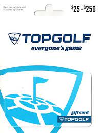 Go play golf cards are currently sold in over 27,000 retail stores, including target, kroger, walgreens, cvs, best buy, lowes, safeway, albertsons, walmart and many more. Amazon Com Topgolf Gift Card 50 Gift Cards