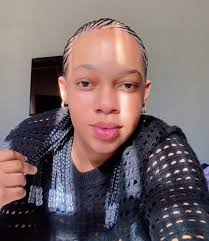 Abuja Straight Lines Hairstyles with Beads