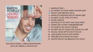 Ramon wird seine neue single direkt am samstag, den 27.februar 2021, bei florian silbereisens schlagerchampions 2021 das erste mal im tv präsentieren. Ramon Roselly Hor In Mein Neues Album Lieblingsmomente Rein Youtube
