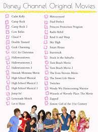Disney Channel Original Movies Checklist In 2021 Disney Movies List Disney Channel Original Read It And Weep