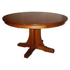 Round kitchen table sets with two seats. Mission 54 Round Dining Table W 2 Leaves Barn Furniture