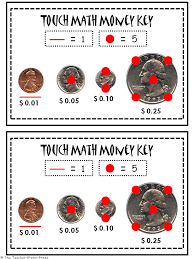 Touch Math Money Freebie The Teacher Wears Prada