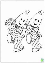 Download this adorable dog printable to delight your child. Bananas In Pyjamas Coloring Page Dinokids Coloring Library