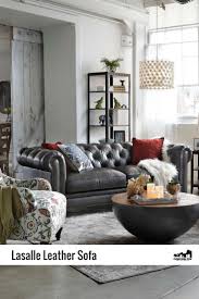 Lasalle Leather Sofa Offers Extravagant Chesterfield Style Seating Furniturerow Livingroom Chic Living Room Shabby Chic Living Room Rowe Furniture
