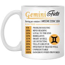 In november 2018, the coffee association of canada presented a range of interesting findings about the coffee drinking habits and preferences. Gemini Nutrition Facts Mug Awesome Zodiac Sign Coffee Mugs Funny Birthday Gag Gifts For Men Women Gift Tea Cup White Ceramic 11 Oz Buy Online In Canada At Canada Desertcart Com Productid 132224919