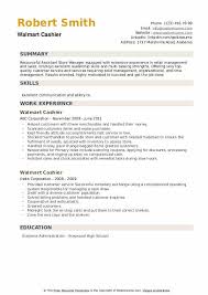 walmart cashier resume samples qwikresume