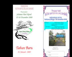 Silahkan tonton tutorial berikut untuk saudara yang sedang belajar membuat. Format Undangan Natal