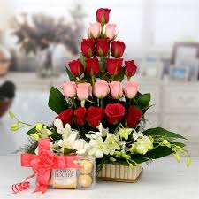 Occasions like birthday, valentine's day, rose day, anniversary, etc. Flowers Chocolate Flower Hampers On Birthdays