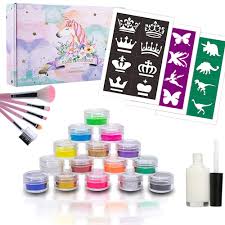 Lettura completa japanese tattoo sketchbook: Bfy Glitter Tattoo Kit With Glitter Glue For Party Body Painting Flash Tattoo 12 Color Glitter