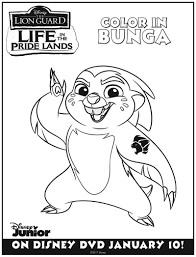 This the lion guard coloring page is perfect for children as it involves connecting the dots to reveal the picture of kion the protagonist of this series. Bunga Lion Guard Coloring Pages