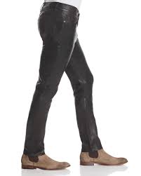 Discover the latest j brand pants for men at modesens. J Brand Mick Skinny Fit Leather Pants In Washed Black For Men Lyst