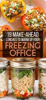 19 Easy Hot Lunch Ideas That Will Warm Up Your Freezing Office Healthy Lunch Lunch Snacks Make Ahead Lunches