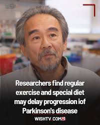 Researchers say exercise and innovative treatments may help manage  Parkinson's symptoms and delay disease progression, while a  Mediterranean-like diet may delay its onset by up to 17 years.  https://tinyurl.com/yaswxkkc