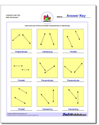 Unjoined Lines Only Basic Geometry Worksheet Unjoined Lines Only Basic Geometry Worksheet Parallel And Perpendicular Lines Basic Geometry Line Math