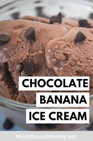 Healthy Chocolate Banana Ice Cream Recipe Mom Saves Money Recipe In 2020 Chocolate Banana Ice Cream Banana Ice Cream Banana Ice Cream Recipe