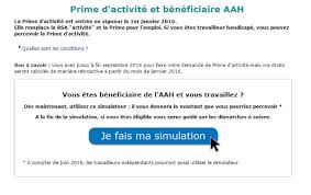 Declaration trimestrielle caf prime d'activit?. Caisse D Allocation Familiale Un Simulateur Enfin En Ligne Pour La Prime D Activite Et Aah