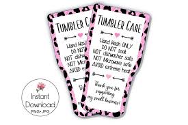 Portuguese english english portuguese german english english german dutch english english dutch Printable Tumbler Care Card Tumbler Wash Instructions 1160684 Other Design Bundles