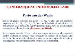 Van der waals forces are the sum of the attractive and repulsive electrical forces between atoms and molecules. LegÄƒtura ChimicÄƒ Online Presentation
