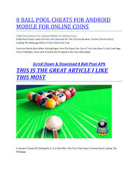 However, giving this game, people have obtained 500 million downloads simply on google play. Thes Is 8 Ball Pool Apk Unblocked Online Play Game Thes Is For Free Download Website By Ayaan Yousif Issuu