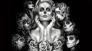 Laptop computer on desktop, technology, creative, design, designer. Sugar Skull Girls Computer Wallpapers Desktop Backgrounds