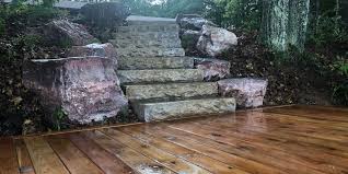 Together, this replicates the color and shape of the. Stone Concrete Steps