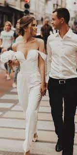 27 Wedding Pantsuit Jumpsuit Trendy Ideas Women Suits Wedding Civil Wedding Dresses Courthouse Wedding Dress