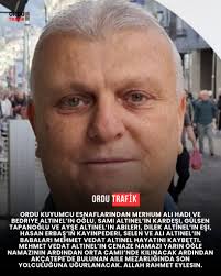 vefat Altınordu Saraycık Mahallesi sakinlerinden, merhum Ethem Yüksel'in  oğlu Bülent Yüksel hayatını kaybetti. Merhumun cenazesi, yarın saat  11.00'de Saraycık Merkez Camii'nde kılınacak cenaze namazının ardından aile  kabristanlığında toprağa verilecek ...