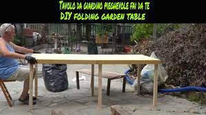 Guida per costruirli in casa in modo semplice e veloce. Tutorial Costruire Un Tavolo Da Giardino Pieghevole Fai Da Te How To Build Diy Folding Garden Table Youtube