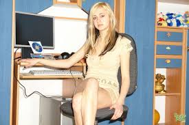 Shaved Blonde Babe Laura Wearing Minidress - Image Gallery 157334