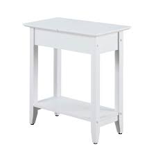 Convenience Concepts American Heritage White Flip Top End Table In 2020 End Tables End Tables With Storage Chair Side Table