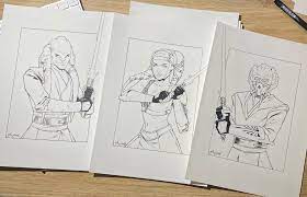 Plo koon memes, fanart, discussions, action figures, etc. Jake Bartok On Twitter Next Up In Star Wars Celebration Week Some Of My Favourites Kit Fisto Plo Koon And Aayla Secura I Printed Some Digital Sketches To Ink Traditionally Over The