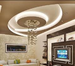 In this pop design, the engraved negative space of the tv unit adds depth. New Pop Design For Living Room