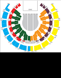The seating plan only indicates the color zone of each seat. Forest National