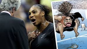 Serena williams' astonishing tantrum at saturday's us open tennis final was ugly enough. Australian Artist Defends Racist Serena Williams Cartoon Fiveaa