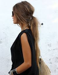 See more ideas about long hair styles, ponytail hairstyles, hair styles. Trendy Hairstyle Low Messy Ponytail Hairstyle For Brown Long Hair Girls Www Smyblog Com Women W The Women S Magazine For Fashion Beauty Trends Lifestyle Inspiration