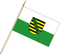 Wappen des deutschen landes sachsen. Stockflagge Sachsen Mit Wappen 1 Stuck 30 X 45 Cm Maris Flaggen Gmbh