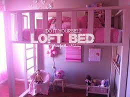 Luci S Bedroom Reveal Part 3 Mine For The Making Girls Loft Bed Diy Loft Bed Loft Bed