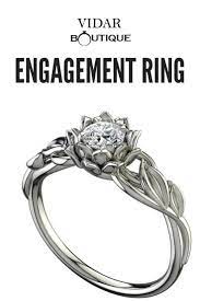 Flower Engagement Ring Unique Ring Solitaire Engagement Etsy White Sapphire Engagement Ring Engagement Rings Sapphire Topaz Engagement Ring