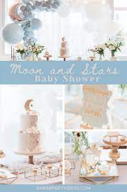 Moon and stars baby shower. Kara S Party Ideas Moon And Stars Baby Shower Kara S Party Ideas