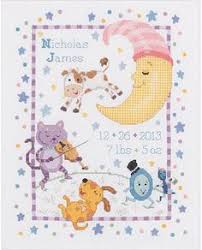 A sweet baby birth record in the popular sepia personalies with baby's name, date of birth and weight at birth. 14 Birth Record Cross Stitch Ideas Cross Stitch Birth Records Stitch