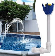 Above ground pool landscaping + patio ideas. Buy Waterfall Pool Fountain Flower Pool Sprinkler Water Fountains For In Above Ground Swimming Pools Fun Decor Accessories Fits Most 1 5 Threaded Return Jets Attached 2 2 Threaded Adapter Online In Turkey B097pfmzm7