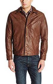 Cole Haan Men S Washed Lamb Leather Jacket Bark Small Cole Haan Men S Outerwear Leather Jacket Lamb Leather Jacket Washed Leather Jacket