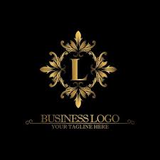 Black And Gold Logo Template Luxury Gold Logo With The Letter L Premium Vector Gold Logo Design Luxury Logo Design Letter Logo Design