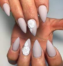 Maybe you would like to learn more about one of these? Matte Short Stiletto Nails Novocom Top